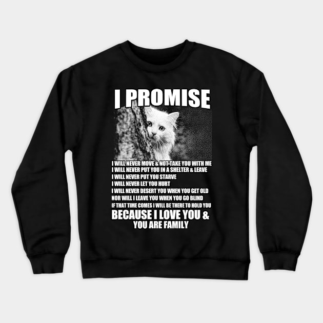 cat love Crewneck Sweatshirt by FUNNY LIFE